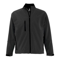 CASACO SOFTSHELL C/ FECHO RELAX CINZA MATIZADO